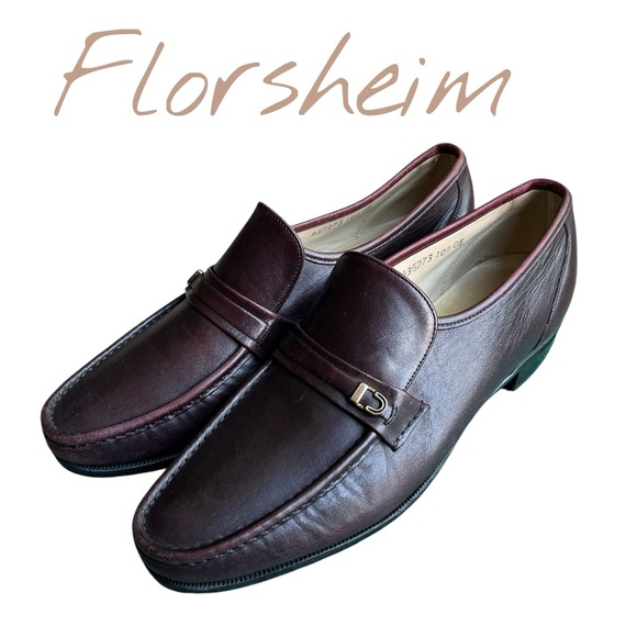 Florsheim Other - Florsheim men’s size 10 Dark Brown Leather Loafers